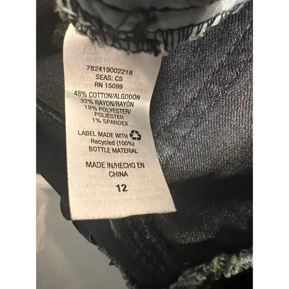 Metaphor, 12, flare leg, dark wash, midrise button zip stretch denim Jean - Picture 9 of 10